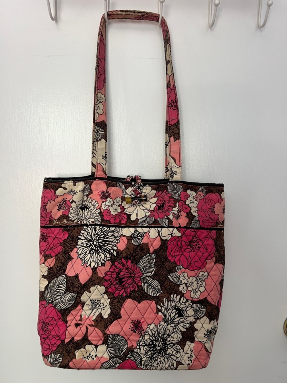 Vera Bradley Tote in retired Mocha Rouge